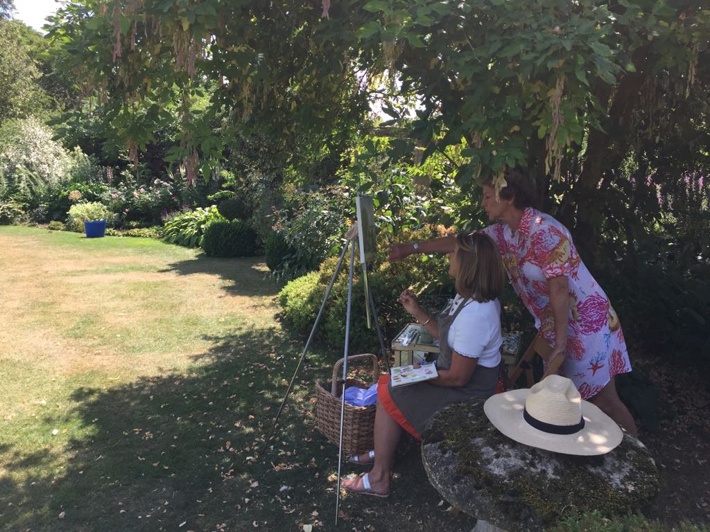 Painting in the garden2